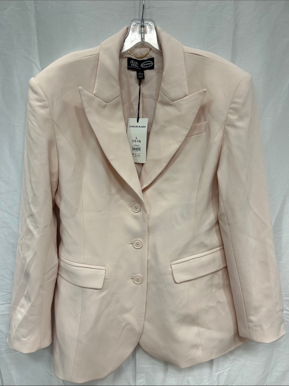 Devil Wears Prada Scoop Collection Single Breasted Longline Blazer NWT size L - Picture 8 of 11